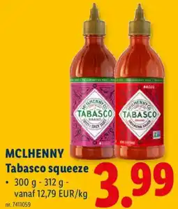 Lidl Mclhenny tabasco squeeze aanbieding
