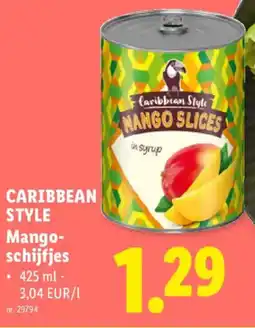 Lidl Caribbean Style Mango schijfjes aanbieding