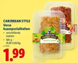 Lidl Caribbean Style Verse kaasspecialiteiten aanbieding