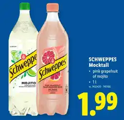Lidl Schweppes mocktail aanbieding