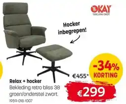 BE-Okay Relax + Hocker aanbieding