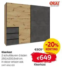 BE-Okay Okay Kleerkast aanbieding