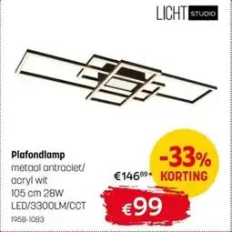BE-Okay Licht Studio Plafondlamp aanbieding
