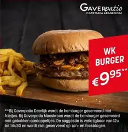 BE-Okay GaverPatio WK Burger aanbieding