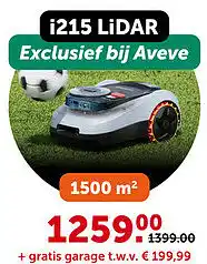 AVEVE Op deze Segway Navimow robotmaaiers: i215 LiDAR aanbieding