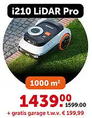 Op deze Segway Navimow robotmaaiers: i210 LiDAR Pro