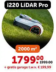 AVEVE Op deze Segway Navimow robotmaaiers: i220 LiDAR Pro aanbieding