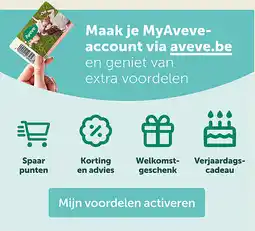 AVEVE Maak je MyAveve- account via aveve.be aanbieding