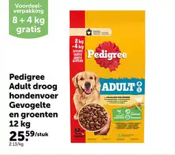 AVEVE Pedigree Adult droog hondenvoer Gevogelte en groenten 12 kg aanbieding
