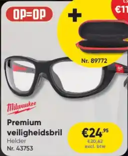 Toolstation Milwaukee Premium Veiligheidsbril aanbieding