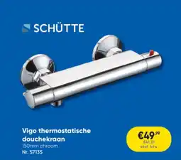 Toolstation Schutte Vigo Thermostatische Douchekraan aanbieding