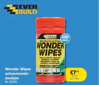 Fever Build Wonder Wipes Schoonmaakdoekjes
