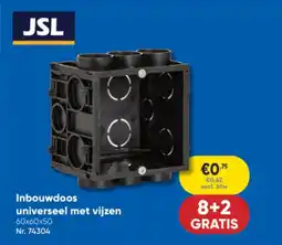 Toolstation JSL Inbouwdoos universeel met vijzen aanbieding