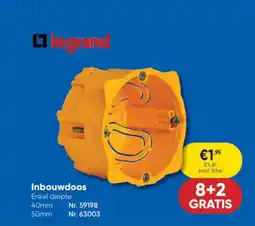 Toolstation Legrand Inbouwdoos aanbieding