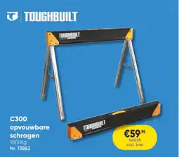 Toolstation Toughbuilt C300 Opvouwbare Schragen aanbieding