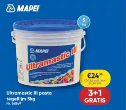 Toolstation Mapei Ultramastic III pasta tegellijm aanbieding
