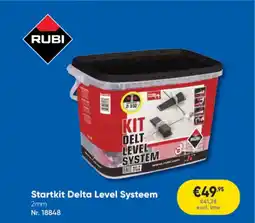Toolstation RUBI Startkit Delta Level Systeem aanbieding