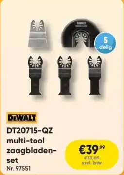 Toolstation DeWalt DT20715-QZ Multi-Tool Zaagbladenset aanbieding