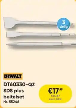 Toolstation DeWalt DT60330-QZ SDS Plus Beitelset aanbieding