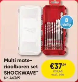 Toolstation Multi Materiaal Boren set Shockwave aanbieding
