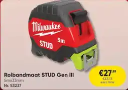 Toolstation Rolbandmaat STUD Gen III aanbieding