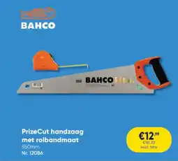 Toolstation Bahco Prize Cut Handzaag met Rolbandmaat aanbieding