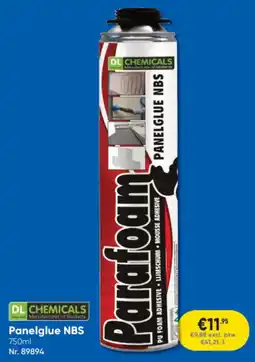 Toolstation DL Chemicals Panelglue NBS aanbieding