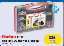 Toolstation Fischer Red-Box Duopower Pluggen aanbieding