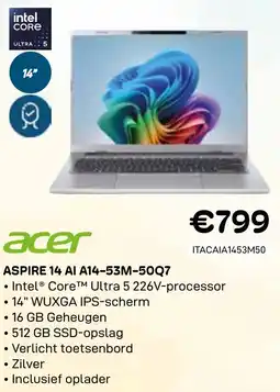CompuDeals Acer Aspire 14 AI A14-53M-50Q7 aanbieding