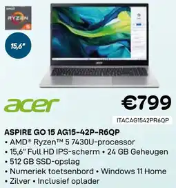 CompuDeals Acer Aspire Go 15 AG15-42P-R6QP aanbieding