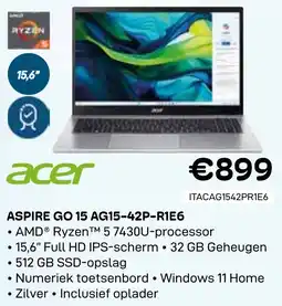 CompuDeals Acer Aspire Go 15 AG15-42P-R1E6 aanbieding