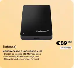 CompuDeals Intenso Memory Case - 2,5 HDD-USB 3.0 - 2TB aanbieding
