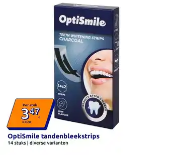 Action OptiSmile tandenbleekstrips aanbieding