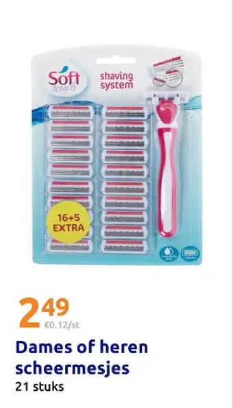 Action Dames of heren scheermesjes aanbieding