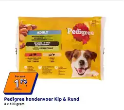 Action Pedigree hondenvoer Kip & Rund aanbieding