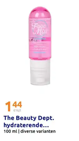 Action The Beauty Dept. hydraterende gezichtsmist aanbieding