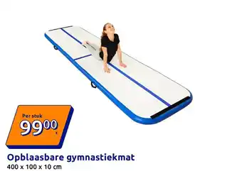 Action Opblaasbare gymnastiekmat aanbieding