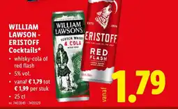 Lidl William Lawson's - Eristoff cocktails aanbieding