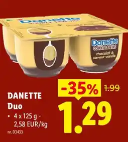 Lidl Danette Duo aanbieding