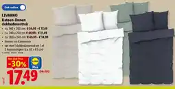 Lidl Livarno Katoen-linnen dekbedovertrek aanbieding