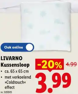 Lidl Livarno kussensloop aanbieding