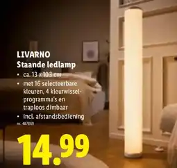 Lidl Livarno Staande ledlamp aanbieding