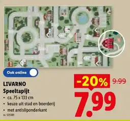 Lidl Livarno speeltapijt aanbieding