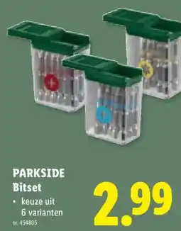 Lidl Parkside bitset aanbieding