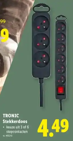 Lidl Tronic stekkerdoos aanbieding