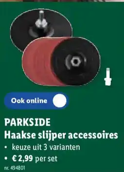 Lidl Parkside Haakse slijper accessoires aanbieding