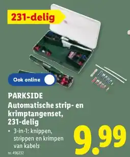 Lidl Parkside Automatische strip en krimptangenset, 231-delig aanbieding