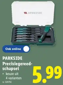 Lidl Parkside Precisiegereedschapset aanbieding