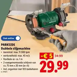 Lidl Parkside Dubbele slijpmachine aanbieding