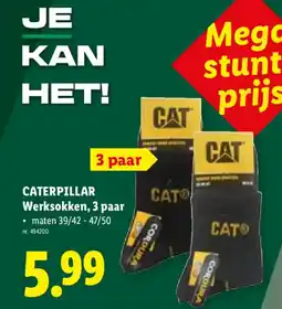 Lidl Caterpillar werksokken aanbieding